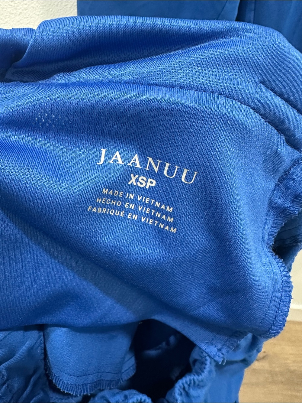 Jaanuu scrub jogger pant xs petite royal blue VGUC - Picture 3 of 3